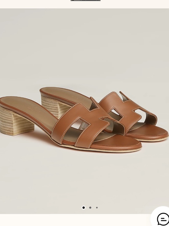 Hermes Shoes - Hermes Oasis sandal NEW with tags in gold